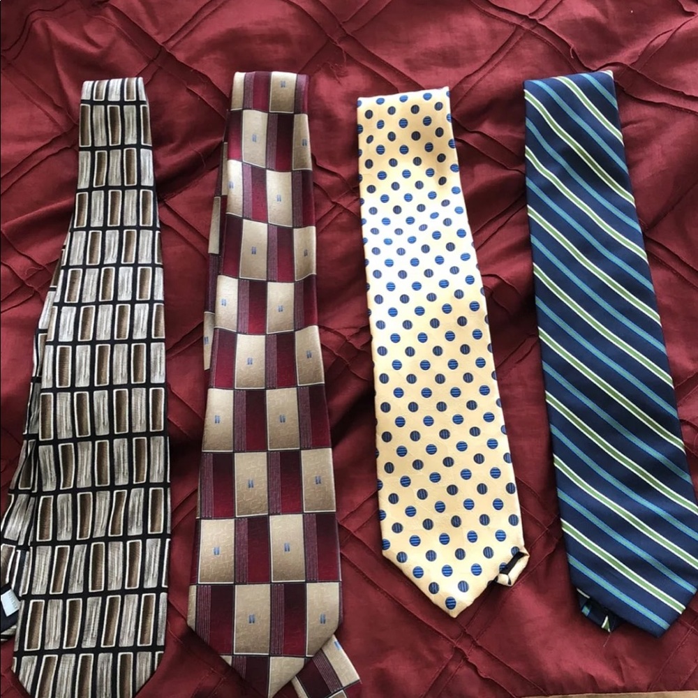 4 assorted men’s ties